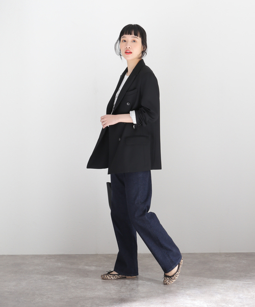 セール】ウールサテンダブルブレストジャケット◇（テーラード