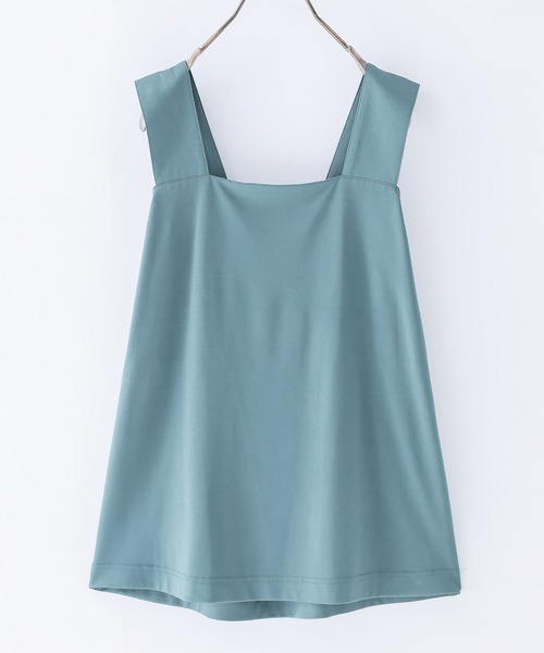 n'OrLABEL（ノアールレーベル）の「【機能素材】『スクエアタンクトップ』（タンクトップ・レディース・ブラック/オフホワイト/ピンク/ブルーグリーン/チャコール/ネイビー・LL/M/L）」の19枚目の写真