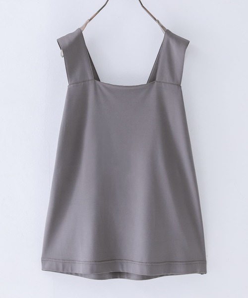 n'OrLABEL（ノアールレーベル）の「【機能素材】『スクエアタンクトップ』（タンクトップ・レディース・ブラック/オフホワイト/ピンク/ブルーグリーン/チャコール/ネイビー・LL/M/L）」の21枚目の写真