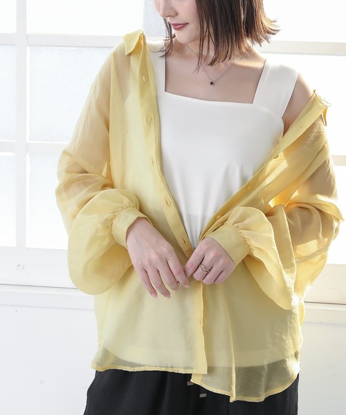 n'OrLABEL（ノアールレーベル）の「【機能素材】『スクエアタンクトップ』（タンクトップ・レディース・ブラック/オフホワイト/ピンク/ブルーグリーン/チャコール/ネイビー・LL/M/L）」の22枚目の写真