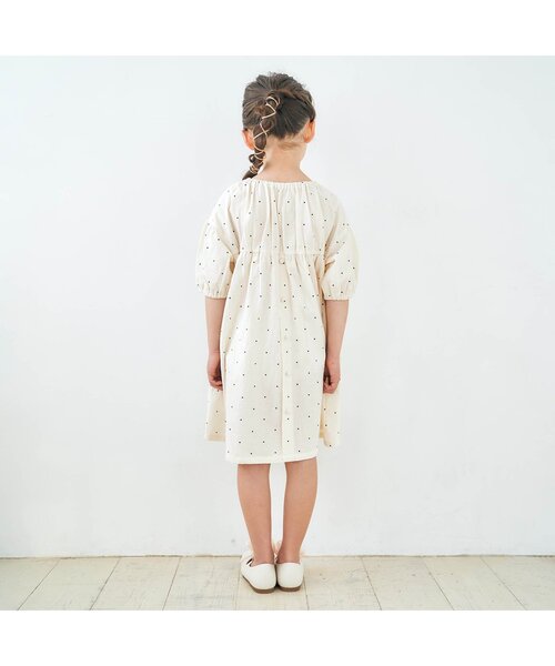 apres les cours(アプレレクール)の「2WAYビッグカラーワンピース(ワンピース・キッズ・イエロー/キナリ/ドット・140/90/110/120/80/130/100)」の11枚目の写真