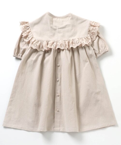 apres les cours(アプレレクール)の「2WAYビッグカラーワンピース(ワンピース・キッズ・イエロー/キナリ/ドット・140/90/110/120/80/130/100)」の15枚目の写真