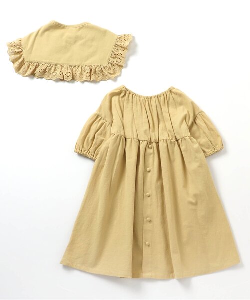 apres les cours(アプレレクール)の「2WAYビッグカラーワンピース(ワンピース・キッズ・イエロー/キナリ/ドット・140/90/110/120/80/130/100)」の12枚目の写真