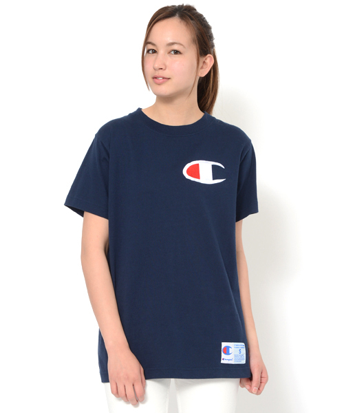 エックスガール×チャンピオン　Tシャツ セール】X-girl × Champion REVERSE WEAVE R FACE S/S TEE（T
