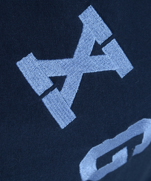 X-girl（エックスガール）の「【SEDA7月号掲載】X-girl × CHAMPION EMBROIDERY S/S BIG TEE（Tシャツ/カットソー・レディース・ホワイト/ブラック/アッシュ/ブルー・2/1）」の9枚目の写真