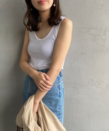 HANES | [HANES/ヘインズ] オーガニックコットン リブタンクトップ(Tシャツ/カットソー)