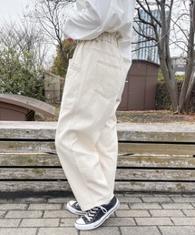 PairPair | ハイウエストギャザーパンツ(ユニセックス)(デニムパンツ)