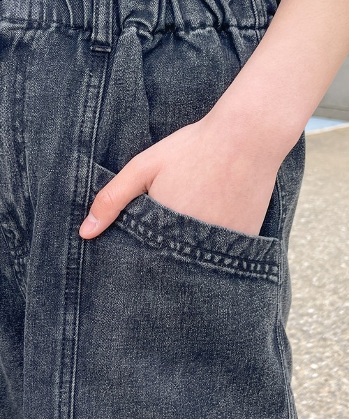 ArgueCultureギャザー&ストレート デニムパンツ ハイウェスト ànuke online store（アンヌーク） / Highwaist Straight