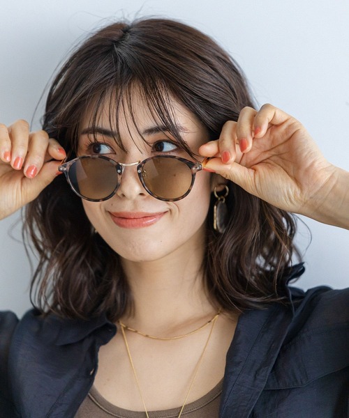 BAYFLOW（ベイフロー）の「ボストンコンビサングラス（サングラス・レディース・ブラウン/ライトベージュ・FREE）」の19枚目の写真