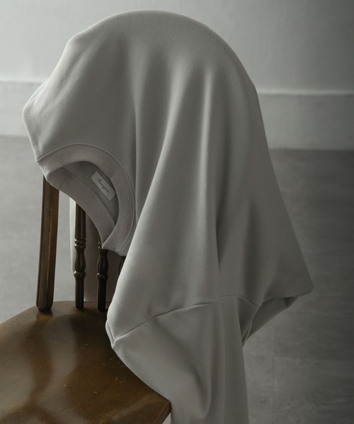 NILWAY（ニルウェイ）の「ヘビーTC裏毛ワイドスリーブスウェット（スウェット・メンズ・ブラック/ネイビー/オフホワイト/ブルー/グリーン/グレイッシュベージュ/ライトグレー・SMALL/MEDIUM/LARGE）」の21枚目の写真