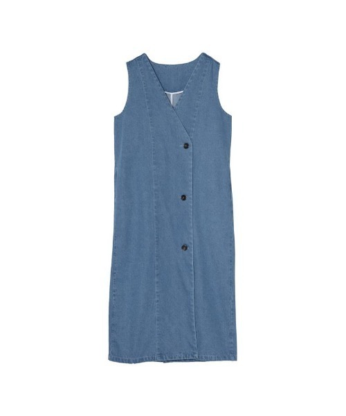 Re:EDIT（リエディ）の「コットンデニム2WAYノースリーブベスト