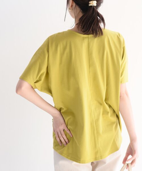 rps(アールピーエス)の「3D刺繍レース袖タックプルオーバー(Tシャツ/カットソー・レディース・マスタード/オフホワイト/チャコールグレー・M/フリー)」の7枚目の写真