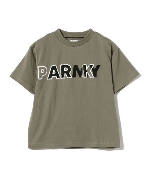 こども ビームス（コドモビームス）の「THE PARK SHOP / PARMY リペア Tシャツ 22（95㎝～145㎝）（Tシャツ/カットソー・キッズ・グレー/オリーブ・95/105/115/125/145）」の2枚目の写真