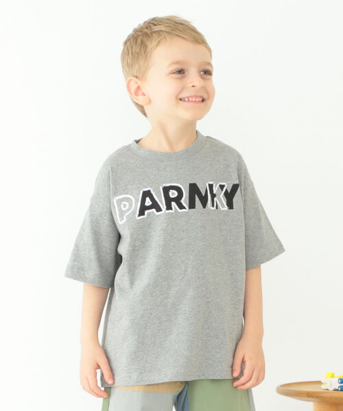 こども ビームス（コドモビームス）の「THE PARK SHOP / PARMY リペア Tシャツ 22（95㎝～145㎝）（Tシャツ/カットソー・キッズ・グレー/オリーブ・95/105/115/125/145）」の3枚目の写真