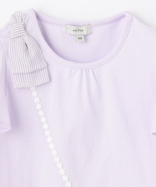 ANY（エニィ）の「ユニコーンポシェットTシャツ（Tシャツ/カットソー・キッズ・ホワイト系/ネイビー系/ライラック系・90/110/130/100/120）」の7枚目の写真