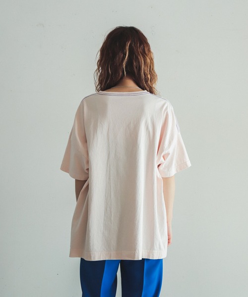 FIL DE FER(フィルデフェール)の「USA COTTON ルーズTEE(Tシャツ/カットソー・レディース・ピンク/ブルー/ボルドー・FREE)」の19枚目の写真