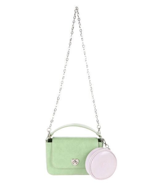 jouetie（ジュエティ）の「ワンハンドルマルチ BAG（ハンドバッグ・レディース・ブラック/オフホワイト/グリーン・FREE）」の21枚目の写真