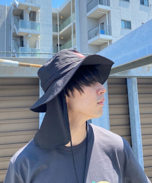 Manhattan Portage（マンハッタンポーテージ）の「Manhattan Portage/マンハッタンポーテージ ハット 紫外線対策 撥水 Sunshade Hat MP146（ハット・メンズ・ネイビー/ブラック・FREE）」の18枚目の写真