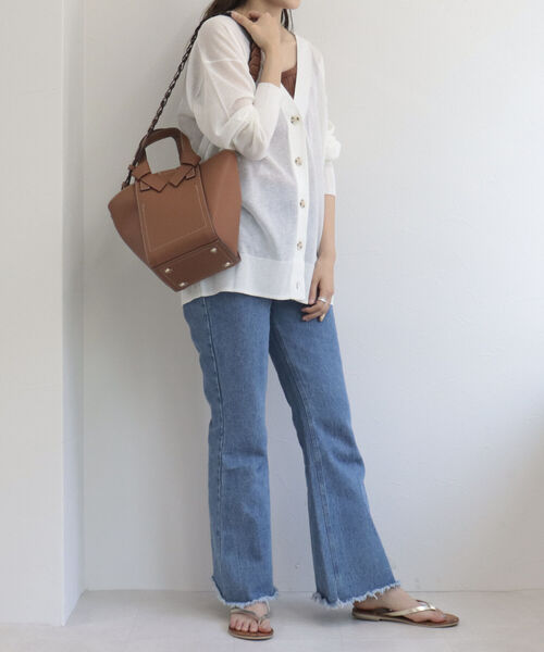 fredy emue(フレディエミュ)の「メッシュショルダーハンドバッグ(ショルダーバッグ・レディース・アイボリー/グレイッシュベージュ/キャメル・FREE)」の17枚目の写真