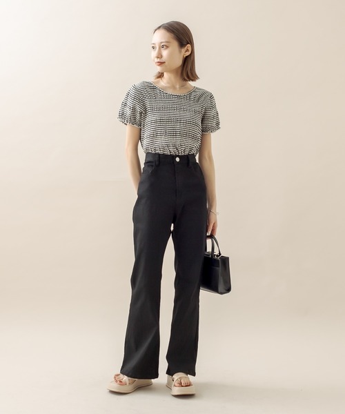 mline（エムライン）の「[mline] バックスリットデニム（デニムパンツ・レディース・ネイビー/ブラック・1/2）」の19枚目の写真