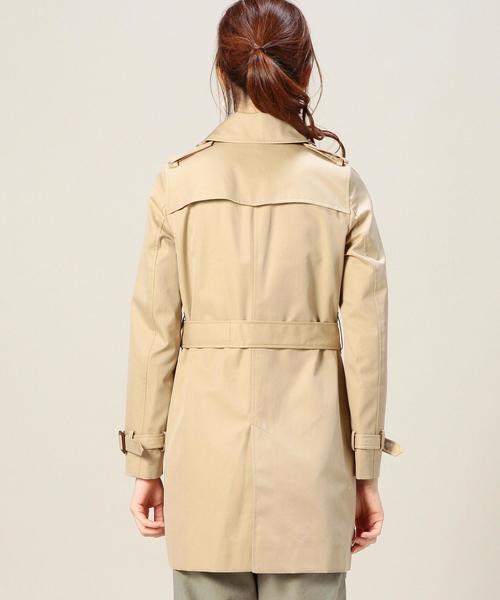 BEAUTY&YOUTH UNITED ARROWS（ビューティーアンドユースユナイテッドアローズ）の「BYTF 60/2 ミドルトレンチコート о（トレンチコート・レディース・ベージュ/ネイビー・MEDIUM/SMALL）」の7枚目の写真