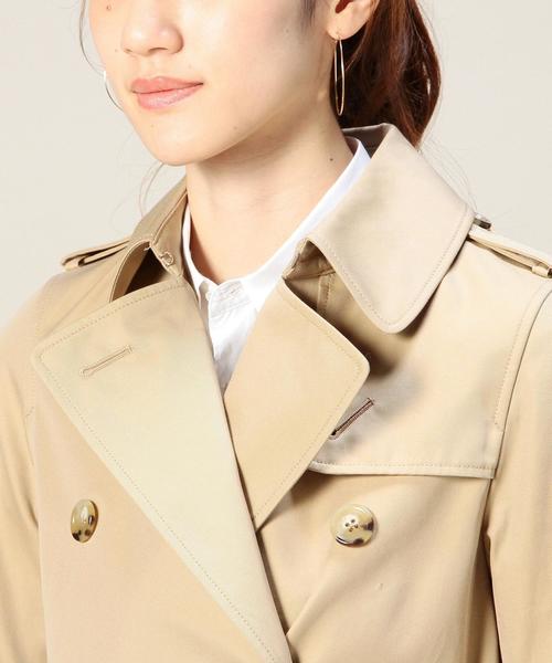 BEAUTY&YOUTH UNITED ARROWS（ビューティーアンドユースユナイテッドアローズ）の「BYTF 60/2 ミドルトレンチコート о（トレンチコート・レディース・ベージュ/ネイビー・MEDIUM/SMALL）」の12枚目の写真