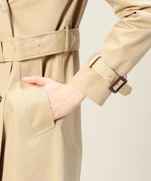 BEAUTY&YOUTH UNITED ARROWS（ビューティーアンドユースユナイテッドアローズ）の「BYTF 60/2 ミドルトレンチコート о（トレンチコート・レディース・ベージュ/ネイビー・MEDIUM/SMALL）」の13枚目の写真