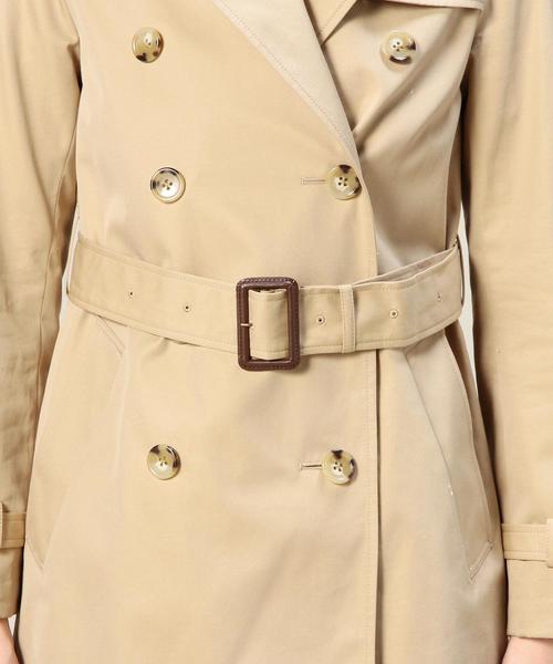 BEAUTY&YOUTH UNITED ARROWS（ビューティーアンドユースユナイテッドアローズ）の「BYTF 60/2 ミドルトレンチコート о（トレンチコート・レディース・ベージュ/ネイビー・MEDIUM/SMALL）」の9枚目の写真