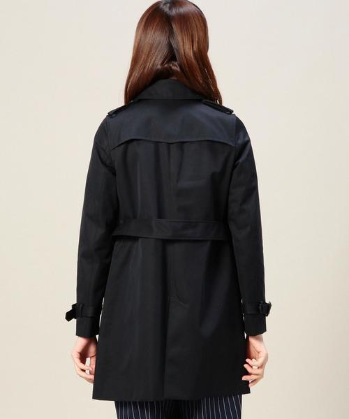 BEAUTY&YOUTH UNITED ARROWS（ビューティーアンドユースユナイテッドアローズ）の「BYTF 60/2 ミドルトレンチコート о（トレンチコート・レディース・ベージュ/ネイビー・MEDIUM/SMALL）」の3枚目の写真