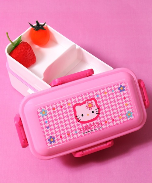 ⭐お値下げ⭐平成レトロ　野いちご　HELLO KITTY 弁当箱セット ピンク セール】(SK)抗菌 ふわっと盛れる 2段 弁当箱[600ml]（お弁当箱