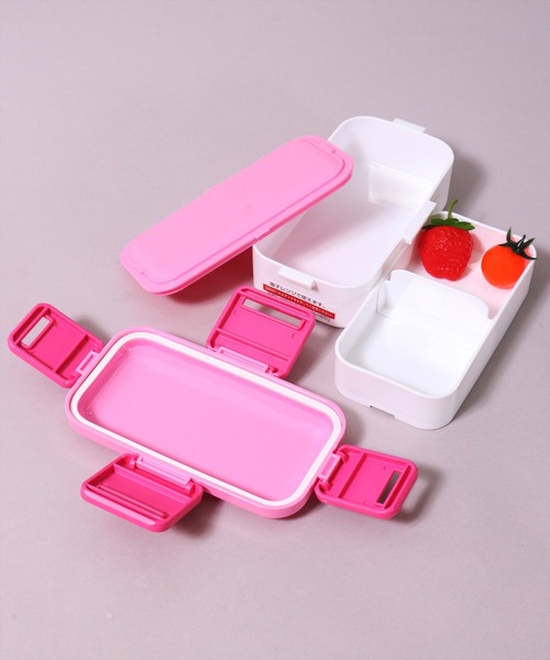 BAYBLO（ベイブロ）の「(SK)抗菌 ふわっと盛れる 2段 弁当箱[600ml]（お弁当箱・レディース・ブルー系その他/パープル系その他/サックスブルー/クリーム/ライトパープル/ライトピンク/ピンク系・ONE SIZE）」の15枚目の写真