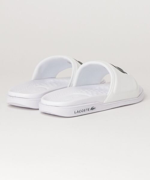 LACOSTE（ラコステ）の「LACOSTE/ラコステ CROCO DUALISTE 0722 1 /クロコ  デュアリスティック スライド シャワーサンダル CM00203（サンダル・メンズ・ブラック×ブラック/ホワイト×グリーン・26.5cm/28.0cm/27.0cm/25.0cm）」の4枚目の写真