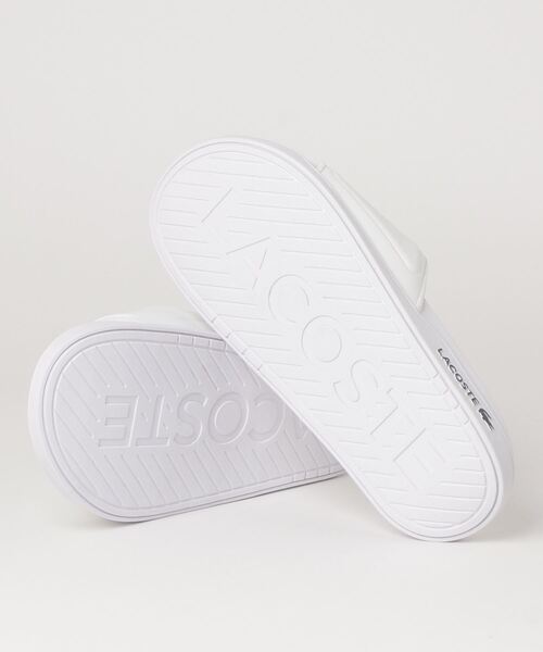 LACOSTE（ラコステ）の「LACOSTE/ラコステ CROCO DUALISTE 0722 1 /クロコ  デュアリスティック スライド シャワーサンダル CM00203（サンダル・メンズ・ブラック×ブラック/ホワイト×グリーン・26.5cm/28.0cm/27.0cm/25.0cm）」の3枚目の写真