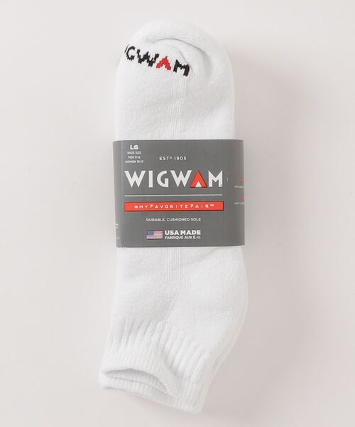 WIGWAM(ウィグワム)の「WIGWAM SUPER QUARTER 3-PACK(ソックス/靴下・メンズ・ホワイト/ブラック/ホワイト系その他・L/M)」の5枚目の写真