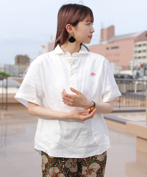 DANTON（ダントン）の「DANTON/ダントン リネンラウンドカラー プル