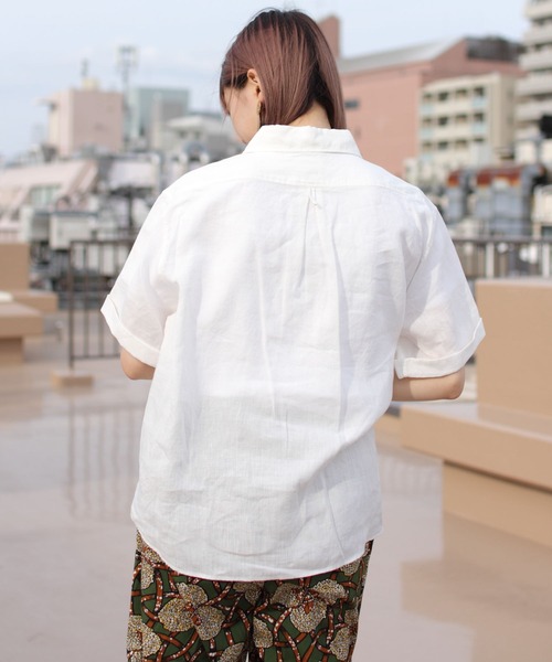 DANTON（ダントン）の「DANTON/ダントン リネンラウンドカラー プル