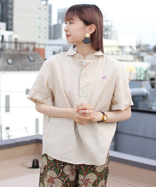 DANTON（ダントン）の「DANTON/ダントン リネンラウンドカラー プル