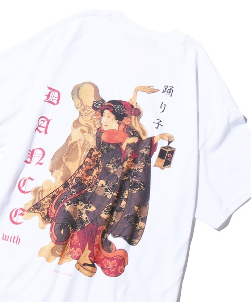 LONELY/論理(ロンリー)の「LONELY(論理)/ロンリーDANCEWITH/TEE プリントTシャツ(Tシャツ/カットソー・メンズ・ホワイト/ブラック/パープル・XL/L/XXL)」の1枚目の写真