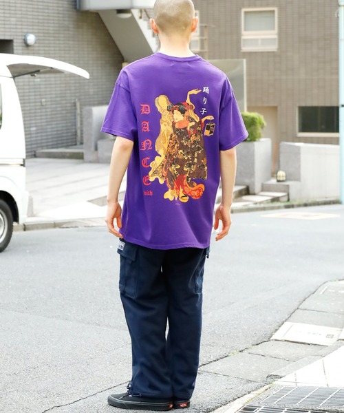 LONELY/論理(ロンリー)の「LONELY(論理)/ロンリーDANCEWITH/TEE プリントTシャツ(Tシャツ/カットソー・メンズ・ホワイト/ブラック/パープル・XL/L/XXL)」の11枚目の写真