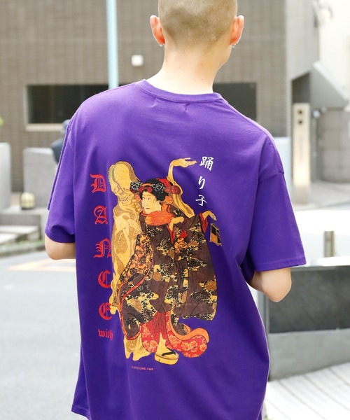 LONELY/論理(ロンリー)の「LONELY(論理)/ロンリーDANCEWITH/TEE プリントTシャツ(Tシャツ/カットソー・メンズ・ホワイト/ブラック/パープル・XL/L/XXL)」の7枚目の写真