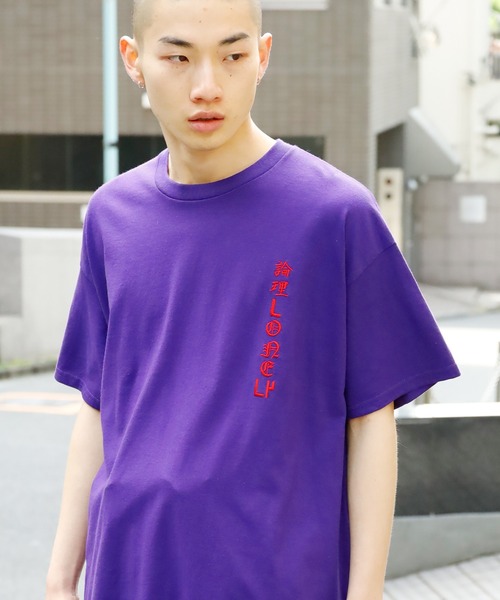 LONELY/論理(ロンリー)の「LONELY(論理)/ロンリーDANCEWITH/TEE プリントTシャツ(Tシャツ/カットソー・メンズ・ホワイト/ブラック/パープル・XL/L/XXL)」の5枚目の写真