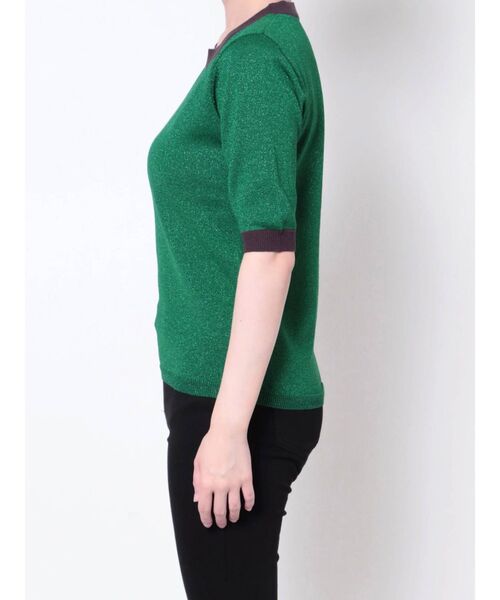 MURUA(ムルーア)の「【WEB限定】バイカラーラメニット(ニット/セーター・レディース・ホワイト/ブラック/ブラウン/グリーン・FREE)」の20枚目の写真