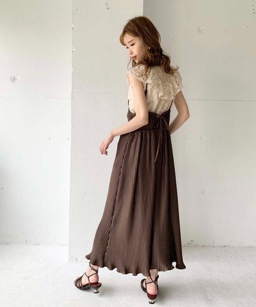 toucher du brise（トゥシェドブリーズ）の「【清水夏姫コラボ】フリル切替総レースブラウス（シャツ/ブラウス・レディース・ブラック/ベージュ/オフホワイト・S/M）」の17枚目の写真