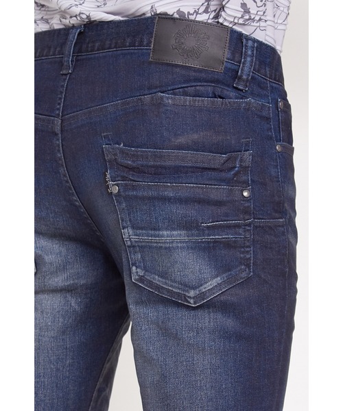 TORNADO MART（トルネードマート）の「TORNADO MART∴ヴィンテージコーティングスキニーデニム（デニムパンツ・メンズ・ブラック/パープル/ネイビー/ブルー系2・S/M/L/LL）」の21枚目の写真