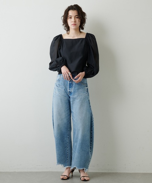 Whim Gazette（ウィムガゼット）の「ボリュームスリーブブラウス 