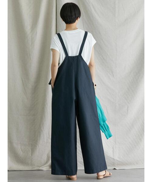 AMERICAN HOLIC（アメリカンホリック）の「綿ピケサロペット（サロペット/オーバーオール・レディース・ネイビー/ライトベージュ・M/L）」の18枚目の写真