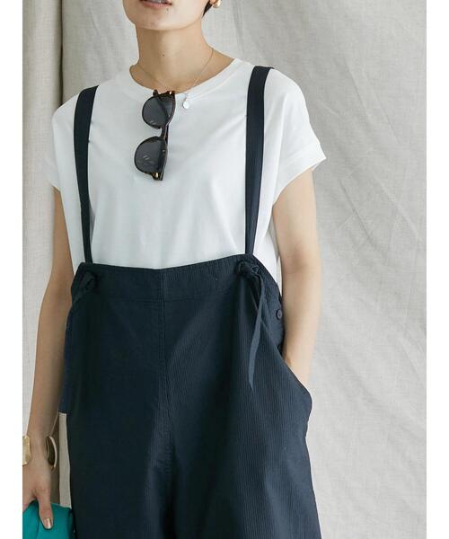 AMERICAN HOLIC（アメリカンホリック）の「綿ピケサロペット（サロペット/オーバーオール・レディース・ネイビー/ライトベージュ・M/L）」の16枚目の写真