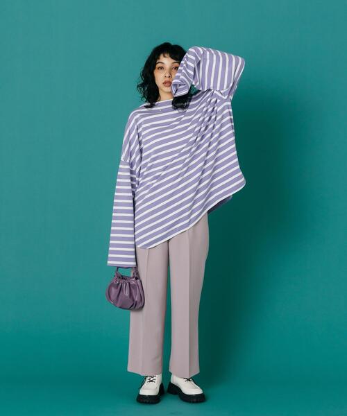 CITEN（シテン）の「＜CITEN＞タックセミワイドパンツ Ⅲ（その他パンツ・レディース・ブラック/ライトピンク/コバルトブルー・S/M）」の3枚目の写真