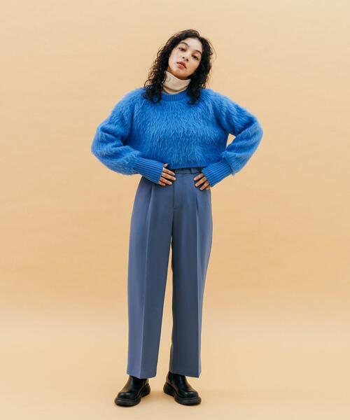 CITEN（シテン）の「＜CITEN＞タックセミワイドパンツ Ⅲ（その他パンツ・レディース・ブラック/ライトピンク/コバルトブルー・S/M）」の5枚目の写真