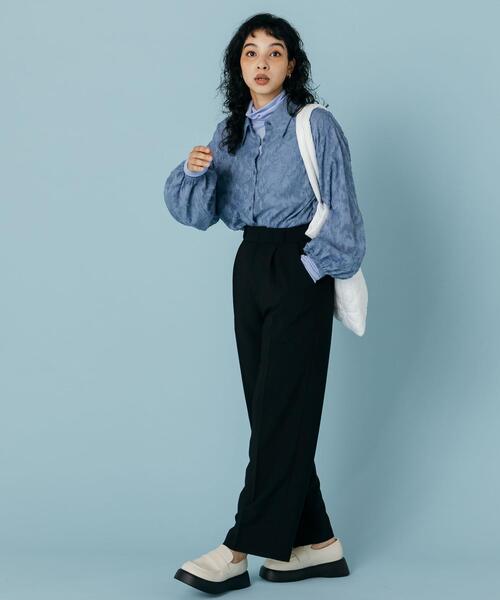 CITEN（シテン）の「＜CITEN＞タックセミワイドパンツ Ⅲ（その他パンツ・レディース・ブラック/ライトピンク/コバルトブルー・S/M）」の7枚目の写真